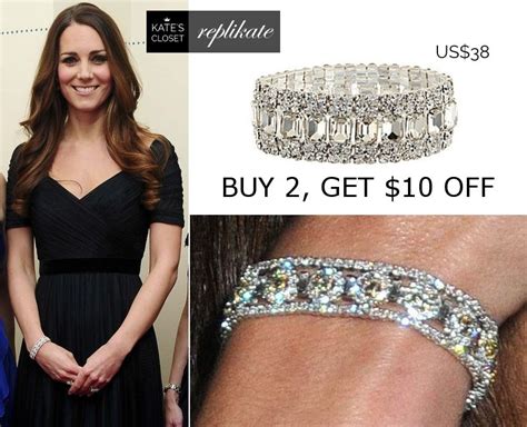 Kate Middleton style. Shop diamond bracelet repliKate for less | Kate ...