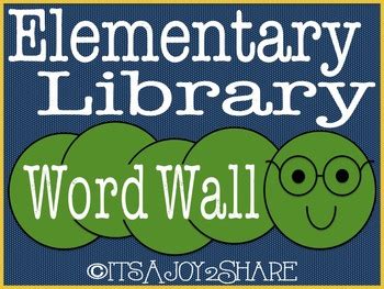 Library/Reading Word Wall by AJoy2Share | TPT