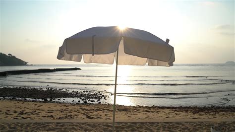 Umbrella at the beach 2020656 Stock Video at Vecteezy