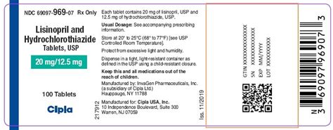 Lisinopril and Hydrochlorothiazide - FDA prescribing information, side ...