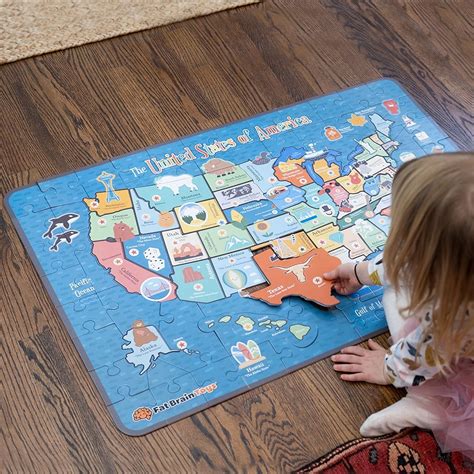 Giant 100 Piece USA Map Puzzle - Walmart.com