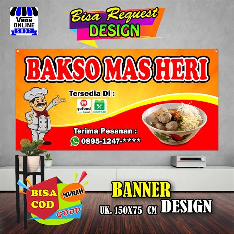 Spanduk Banner Bakso, Bakso Mie Ayam Bagus Keren Murah | Lazada Indonesia