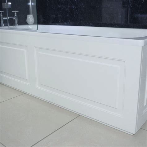 Windsor Traditional White 1700mm Front Bath Panel with Plinth | Bath ...