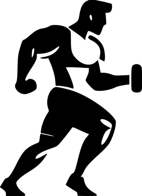 Fitness - Black and White Isolated Icon - Vector illustration 24162032 Vector Art at Vecteezy