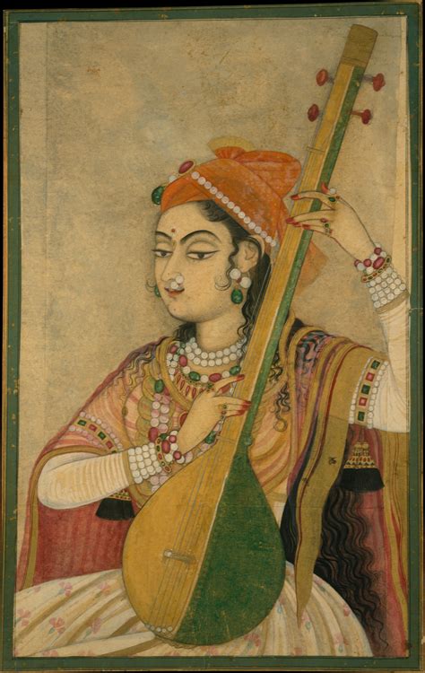 A Lady Playing the Tanpura | India (Rajasthan, Kishangarh) | The Metropolitan Museum of Art