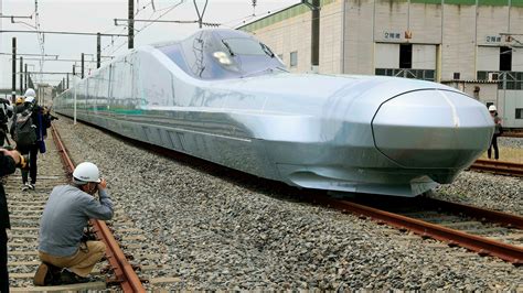 Bullet train prototype testing begins in Japan of fastest train yet