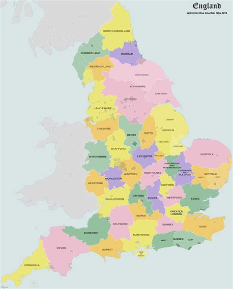 Counties of England : r/MapPorn