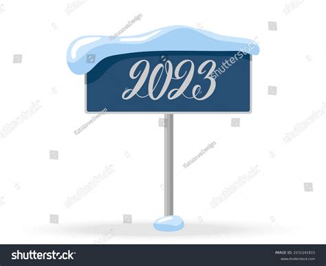 Frame Snow Caps 2023 Text Hand Stock Vector (Royalty Free) 2231241815 ...