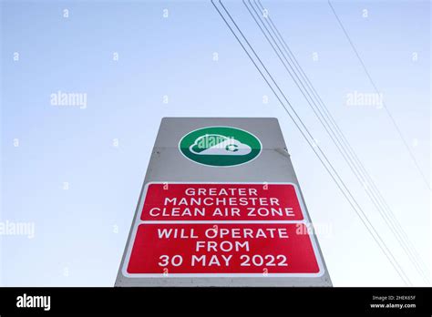 Greater Manchester Clean Air Zone. Bury New Road, Manchester 2022 Stock ...