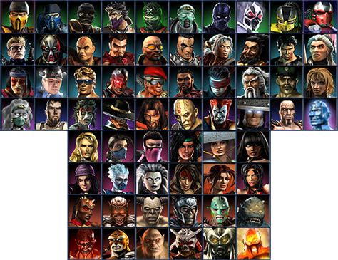 mortal kombat armageddon character roster remake by pandudragon234 on DeviantArt