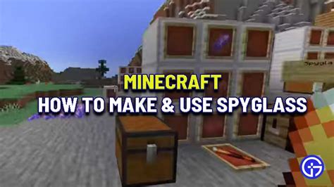 How To Make Spyglass In Minecraft | Crafting & Uses