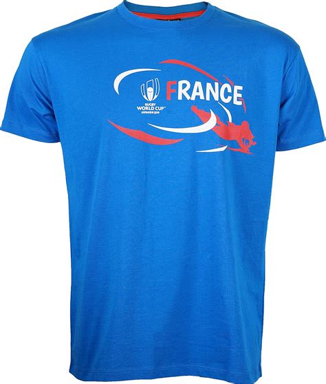 France Rugby World Cup 2019 Official Collection Men's T-Shirt: Amazon.co.uk: Clothing