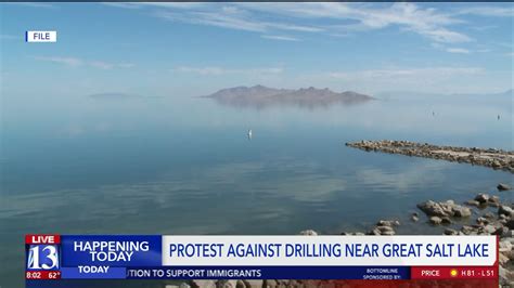 Environmental groups protest drilling rights sold near Great Salt Lake