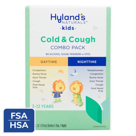 Hyland's Naturals™ Kids Cold & Cough Daytime & Nighttime Combo Pack, 2 ct / 4 fl oz - Baker’s
