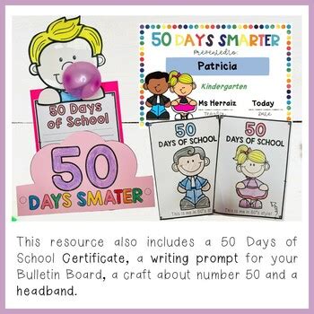 50 Days of School | Day 50th of School Math and Literacy Activities ...