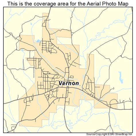 Aerial Photography Map of Vernon, AL Alabama