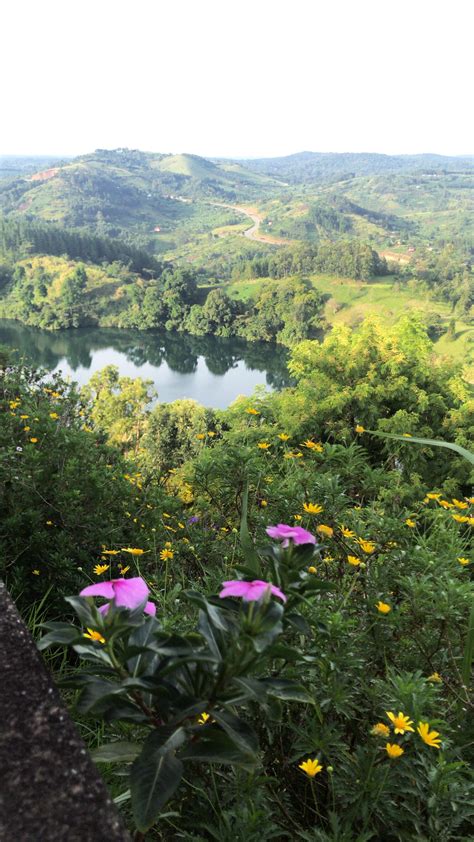 One of over 30 crater lakes in the Fort Portal area of western Uganda ...