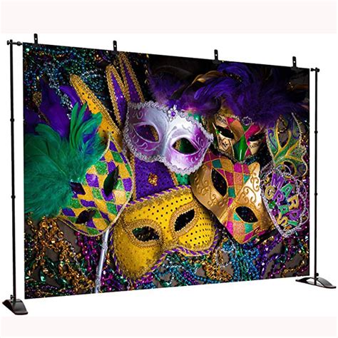 Mardi Gras Theme Photography Backdrop Masquerade Background Birthday ...