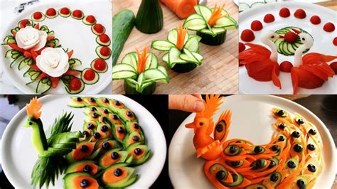 Art In Vegetable & Fruit Carving | Food Decoration | Party Garnishing ...