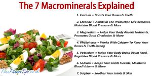 The 7 Macrominerals Explained - Free Fitness Tips