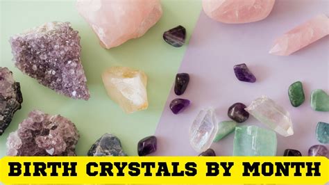 Birth Crystals By Month - With Specifications