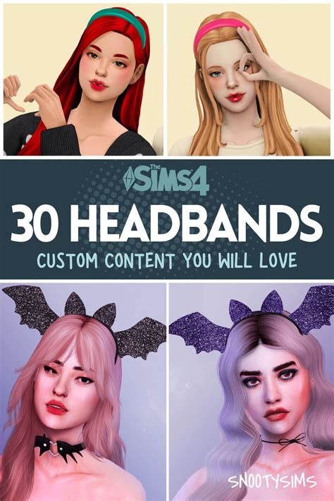 30 Sims 4 Headband CC That You Will Love | Sims hair, Sims 4, Sims