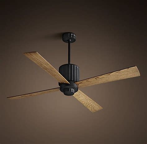 Vintage Black Earhart Ceiling Fan - 52 Inches