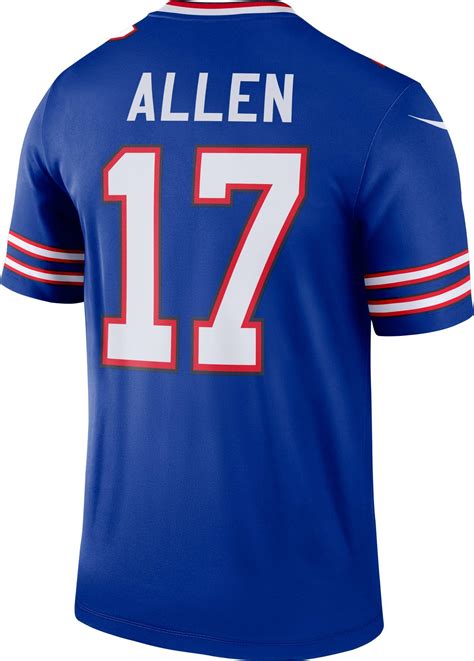 Nike Buffalo Bills Josh Allen #17 Home Royal Legend Jersey in Blue for ...