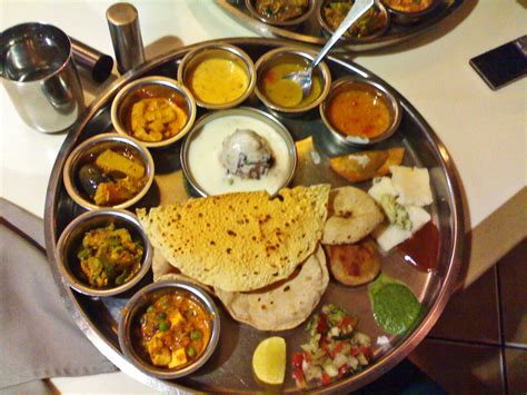 Stock Pictures: Indian Thali - typical Indian vegetarian meal