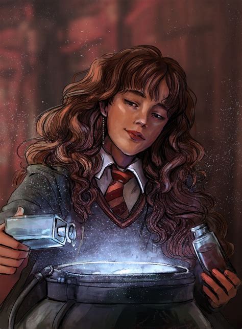 Hermione, Saleha Kamran on ArtStation at https://www.artstation.com/artwork/0nY9Wy | Harry ...