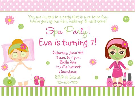 Spa Birthday Party Invitation printable by TheButterflyPress – FREE ...