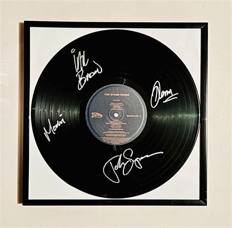 The Stone Roses Autographed Vinyl Record Framed - Etsy