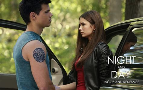 Taylor Lautner and Nina Dobrev as Jacob Black and Renesmee Cullen Jacob ...