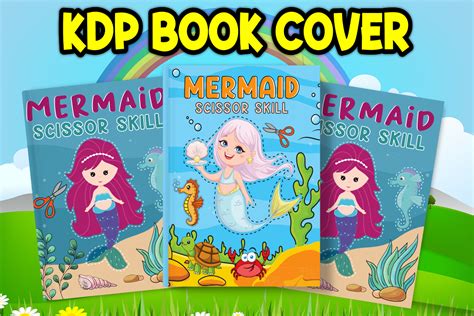 Mermaid Coloring Book Cover Design Graphic by top_artist · Creative Fabrica
