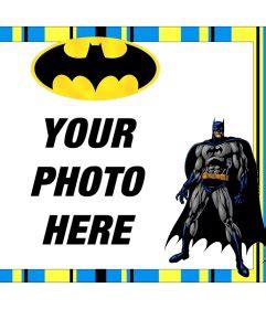 Free Batman frame to customize with your photos for free