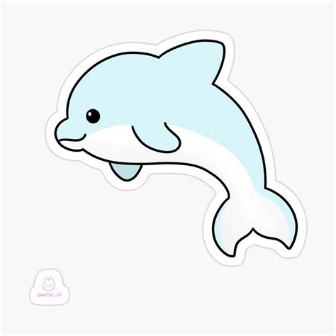 Dolphin cute sticker cute animal stickers kawaii stickers ocean animal – Artofit