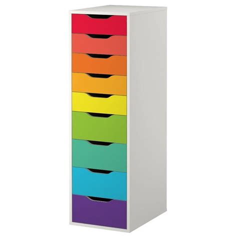 Classic Rainbow Stripe Decal Set for IKEA Alex Drawer Unit | Etsy Ikea 9 Drawer, Ikea Alex ...