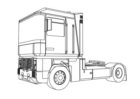 Premium Vector | A sketch of a truck with the word peterbilt on it.