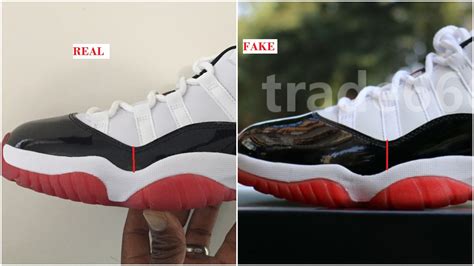 How To Identify The Fake Air Jordan 11 Low Concord Bred