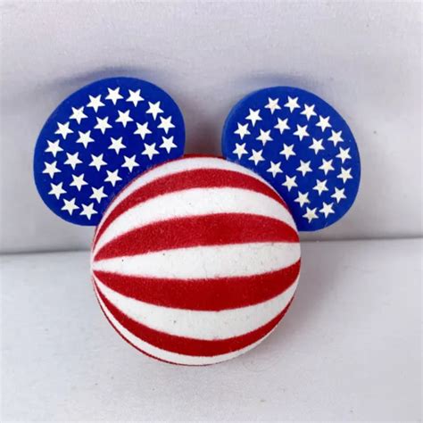 DISNEY ANTENNA BALL Topper American Flag Patriotic 4th of July D3 $14. ...