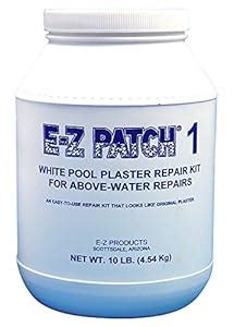 Amazon.com : E-Z Patch 1 White Pool Plaster Repair 10 lb. : Patio, Lawn ...