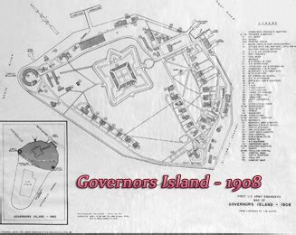 Map Governors Island - New York