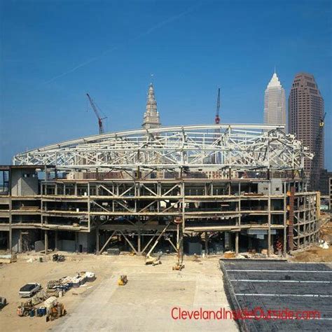 Construction of Gund Arena (now Quicken Loans Arena) in 1993 with ...