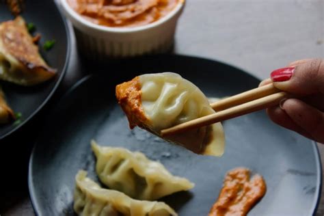 Veg Momo - dumplings - fashion chef in kitchen