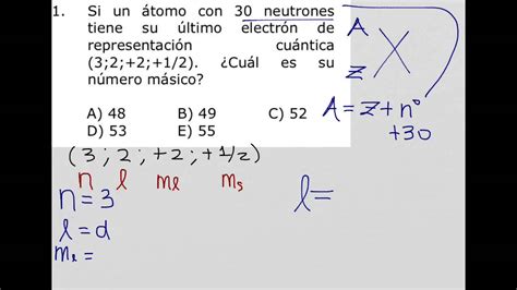 Como interpretar los números cuánticos, configuración electrónica - YouTube