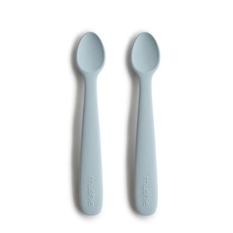 Baby Silicone Feeding Spoons (Blush/Shifting Sand) 2-Pack – Mushie