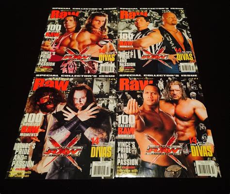 WWF WWE Raw Magazine & DVD Lot ALL 4 Holiday 2002 Collector's Issue Hard to Find | #1760802236