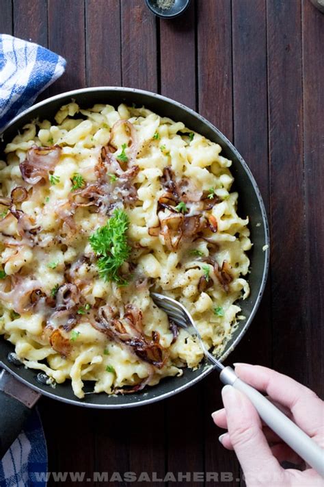 Cheese Spaetzle Recipe (Käsespätzle) | Masala Herb