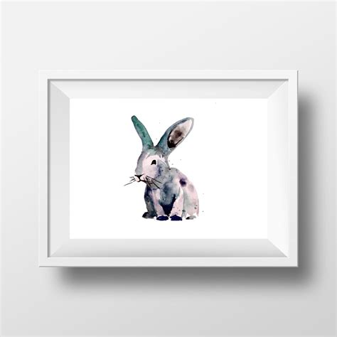 Watercolor bunny rabbit print girls wall art nursery art | Etsy | Etsy nursery art, Bunny rabbit ...