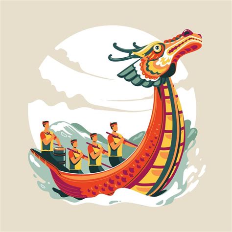 Chinese Dragon Boat Festival vector illustration 2384769 Vector Art at ...